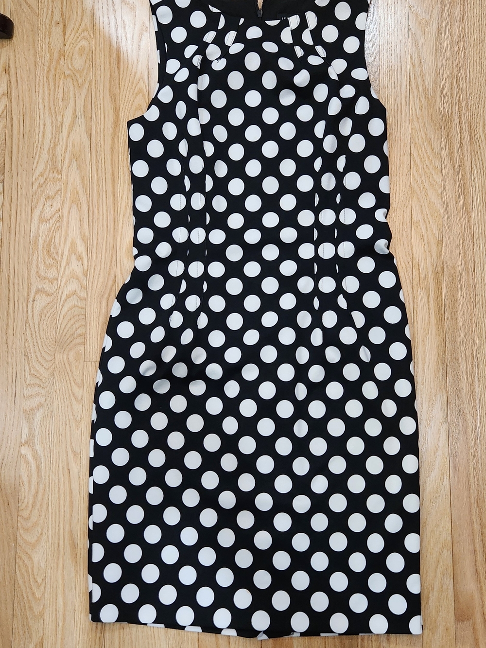 le chateau Black and White Polka Dot Dress
